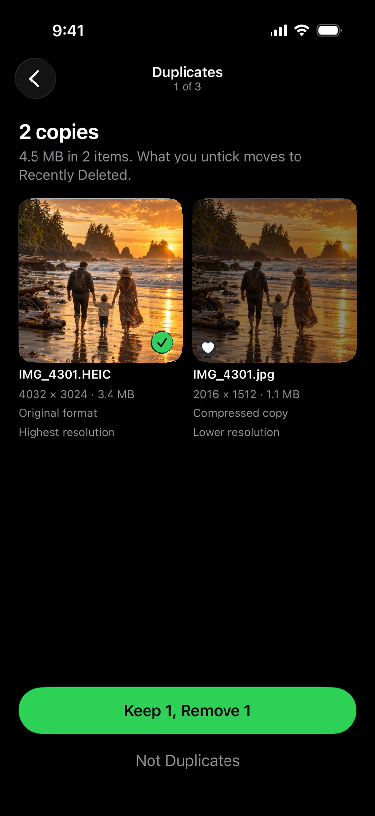 Duplicates on iPhone