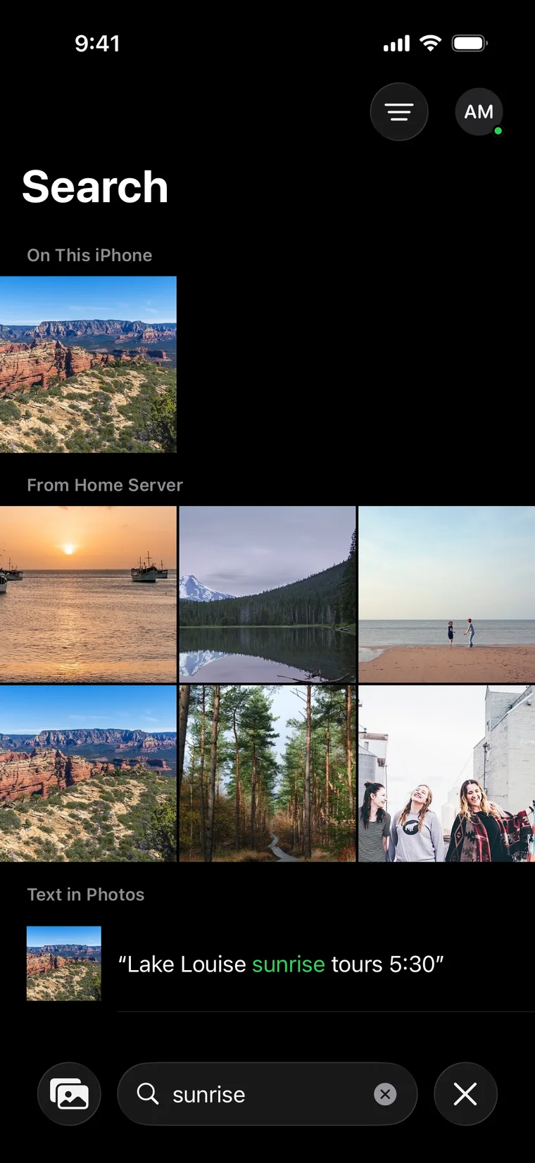 Search on iPhone